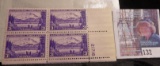 Block of Four 3-Cent United States Postage Stamps issued by the U.S. in 1937 to commemorate the Terr