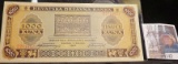 1943 WW II Pick # 12 Croatia 1000 Kuna Banknote, high grade.