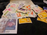 Large Accumulation of Foreign Postage stamps, many of which have not been used.
