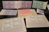 (5) U.S. Plateblocks  & (2) Plateblocks of Canada Stamps.