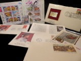 Group of Cachets & Souvenir Sheets of Stamps.