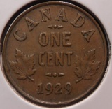 1929 Canada Cent, EF.
