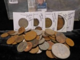 Grab Bag of foreign coins, about a pound of various countries