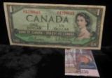 Canada -Bank of Canada- 1954- One Dollar Bill