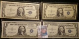 (4) High grade Series 1935 F $1 Silver Certificates in plastIc sleeves.