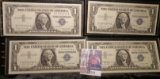 (4) High grade Series 1957A $1 Silver Certificates in plastIc sleeves.