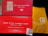 (3)  Zipper Bank Bags: 