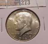 1967 Gem BU Silver Kennedy Half Dollar.