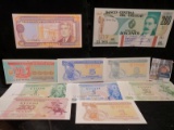 (10) Crisp Uncirculated Foreign Bank Notes. (4) Trans Nistria, (1) Turkmenistan, (4) Ukraine, & (1)