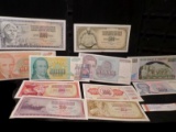 (11) Crisp Uncirculated Foreign Bank Notes. (10) Yugoslavia & (1) Zimbabwe.