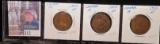 1906, 1909, & 1910 Canada Large Cents, all VF.