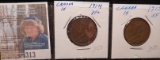 1914 VF+ & 1917 EF Canada Large Cents.