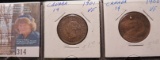 1901 & 1902 Canada Large Cents, both VF.