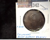 John II, 1118-1143 a.d. Byzantine Empire, Scyphate, Billon Aspron Trachy, F/VG. Bust of Christ. D830