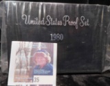 (5) 1980 S Gem Frosted Proof Sets in original boxes of Issue.