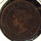 1882 H Canada Large Cent, Portrait C1 variety, VF.
