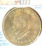 1968 Paraguay Silver 300 Guaranies, KM29, One Year Type, .6158 ozs. ASW. Fourth term of President St