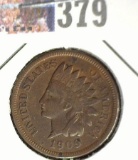 1909 Indian Head Cent, VF.