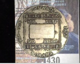 1922 KKK Medal 
