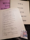 (3) different Supplements for the Iowa Trade Token Book.