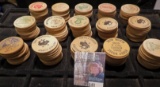 (150) Various Wooden Nickels, many dating back forty years.