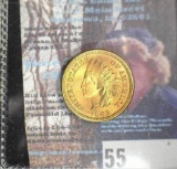 1862 Indian Head Cent, AU.