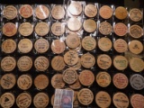 (40) Nebraska Wooden Nickels in a pair of plastic pages.