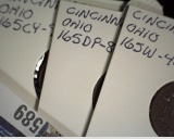 (3) Ohio Civil War Tokens Ranging from Rarity 2-4, #165CY-97a, #165DP-8a, & #165W-4a, all three copp