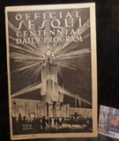 Official Sesquicentennial Daily Program Monday, July 12, 1926.