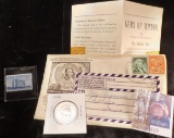 1946 Booker T. Washington Commemorative Half Dollar & Three Cent Centennial of G=Booker T. Washingto