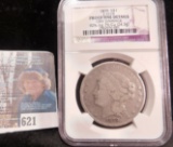 1879 Pattern Metric Silver Dollar NGC slabbed 
