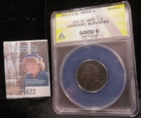 1802/O U.S. Half Cent, ANACS slabbed 