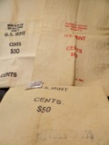 (3) Canvas Bags from the U.S. Mint Cents $50.