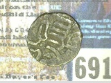 Syria, Mamluk Sultans. Barsbay 825841 AH. 1422-1438 a.d. Silver 1/2 Dirham Damascus. Chalice. A.1002