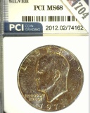 1971 S Silver Eisenhower Dollar PCI slabbed MS66.
