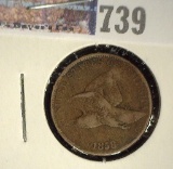 1858 FLYING EAGLE - Large Letters, Very Good.