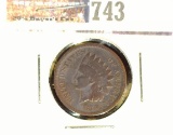 1870  Indian Head Cent, Snow -7 Pickax error variety - RARE, VG.