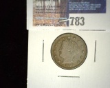 1910 Liberty Head Nickel, EF.