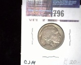 1913-D  Type One Buffalo Nickel, VG. Key date.