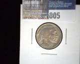 1928-D Buffalo Nickel, EF.
