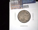 1931-S Buffalo Nickel, EF. Key date.