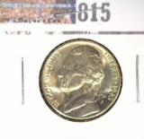 1943-D World War II Silver Jefferson Nickel, BU.