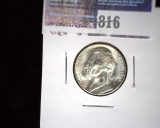1945-S World War II Silver Jefferson Nickel, BU.