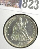 1890 U.S. Seated Liberty Dime, Brilliant Uncirculated.