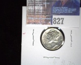 1935 P  Mercury Dime, Nice High grade.