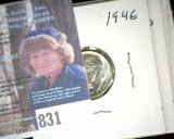 1946 P, 46 D, 47 P, & 47 D Roosevelt Dimes, Gem BU.