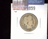 1912-S U.S. Barber Quarter, Good.