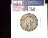 1930-S U.S. Standing Liberty Quarter, Fine.