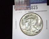 1942 P  Walking Liberty Half Dollar, UNC.