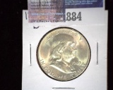 1949-D Silver Franklin Half Dollar, Brilliant Uncirculated.